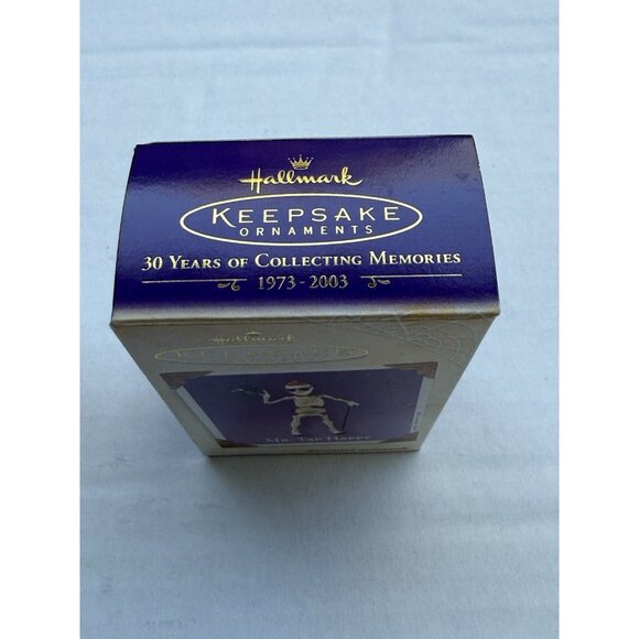 2003 Hallmark Keepsake Pewter Ornament Mr Tap Happy Skeleton Halloween MM20 - Picture 4 of 8